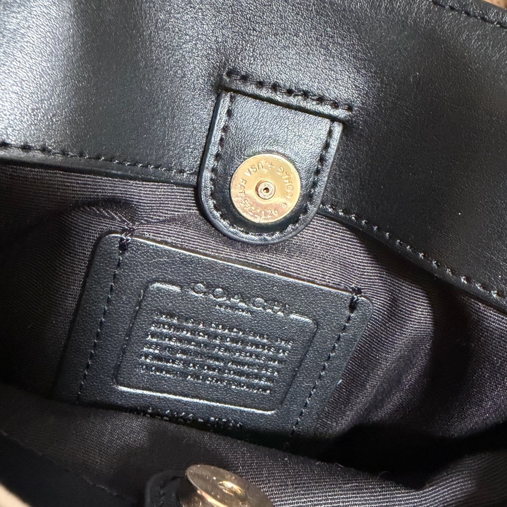 Coach Mini Lillie Carryall In Signature Canvas & Leather Chain Khaki Brown. - Picture 7 of 14